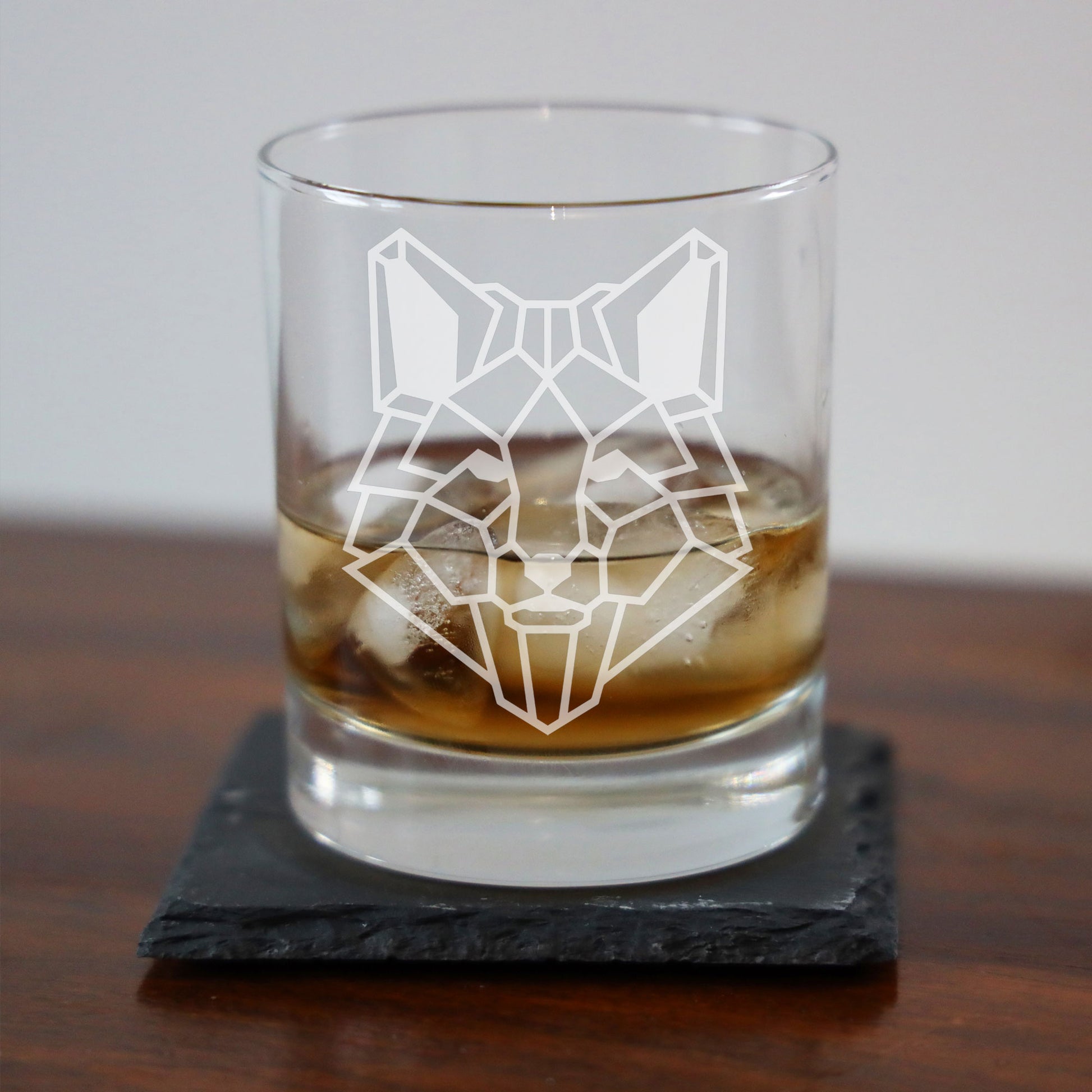 Fox Engraved Whisky Glass  - Always Looking Good -   