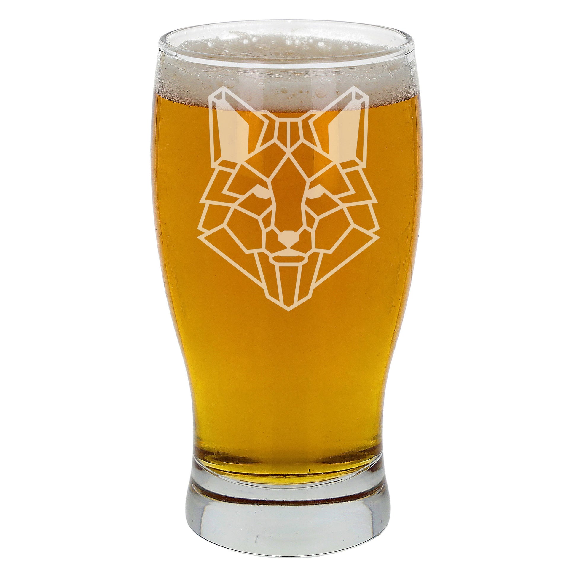 Fox Engraved Beer Pint Glass  - Always Looking Good -   