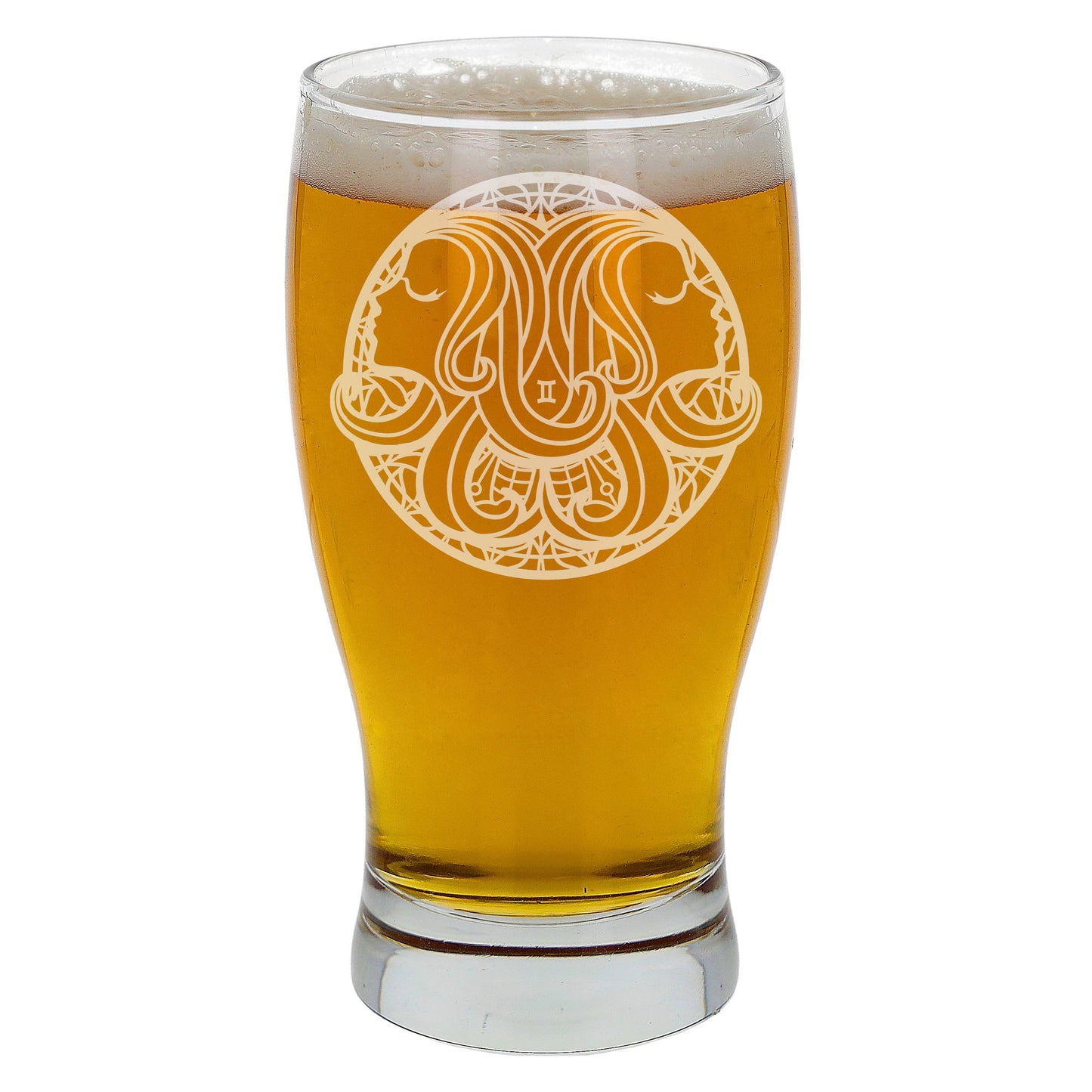 Starsign Zodiac Engraved Pint Glass and/or Coaster Birthday Gifts