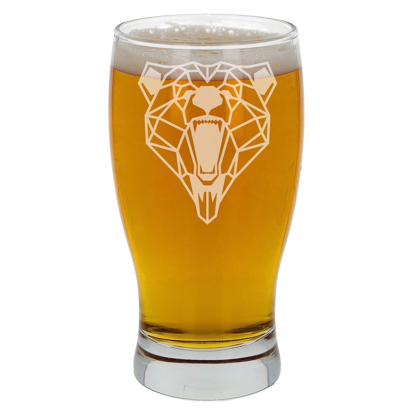 Grizzly Bear Engraved Beer Pint Glass  - Always Looking Good -   