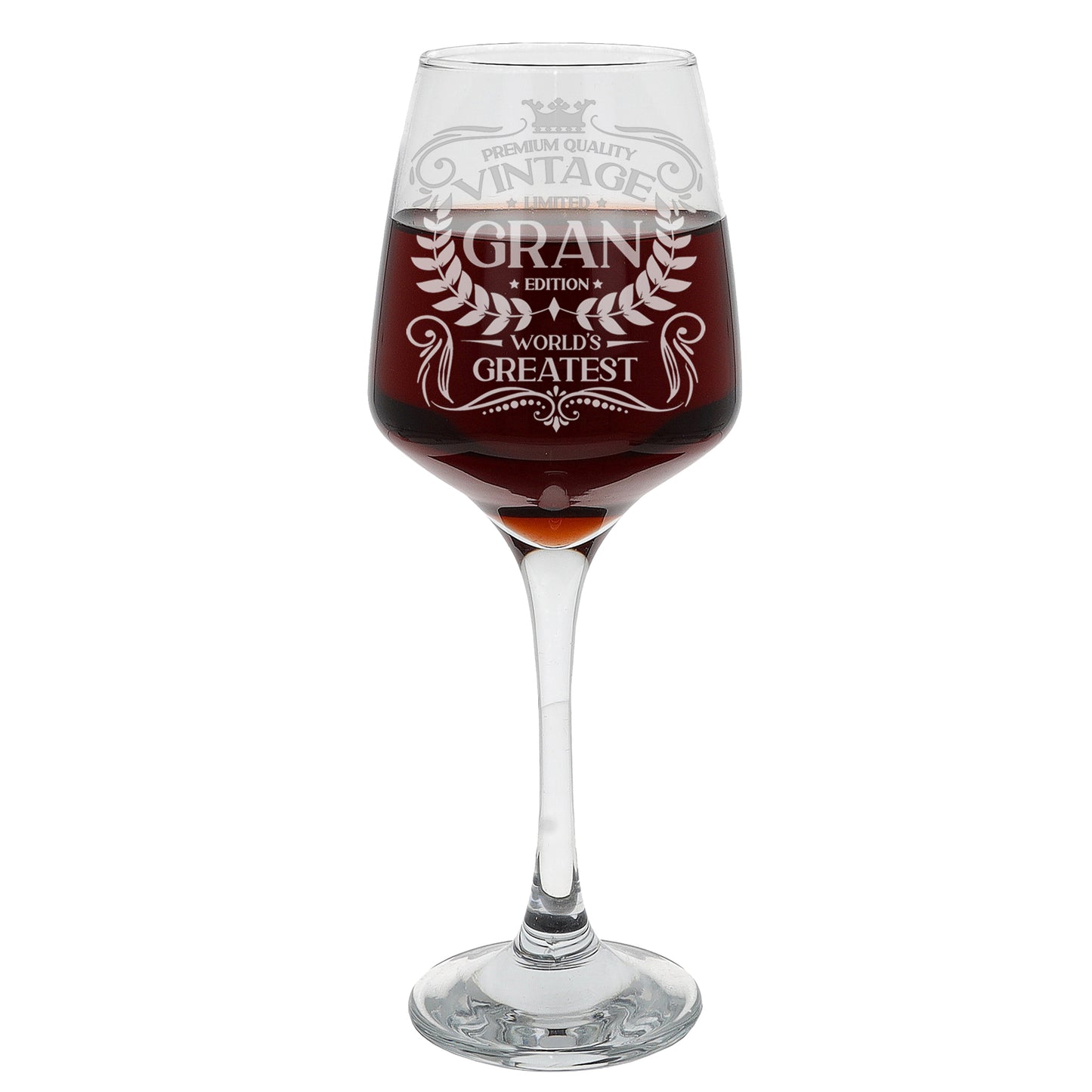 Vintage World's Greatest 'ANY RELATIVE' Engraved Wine Glass Gift