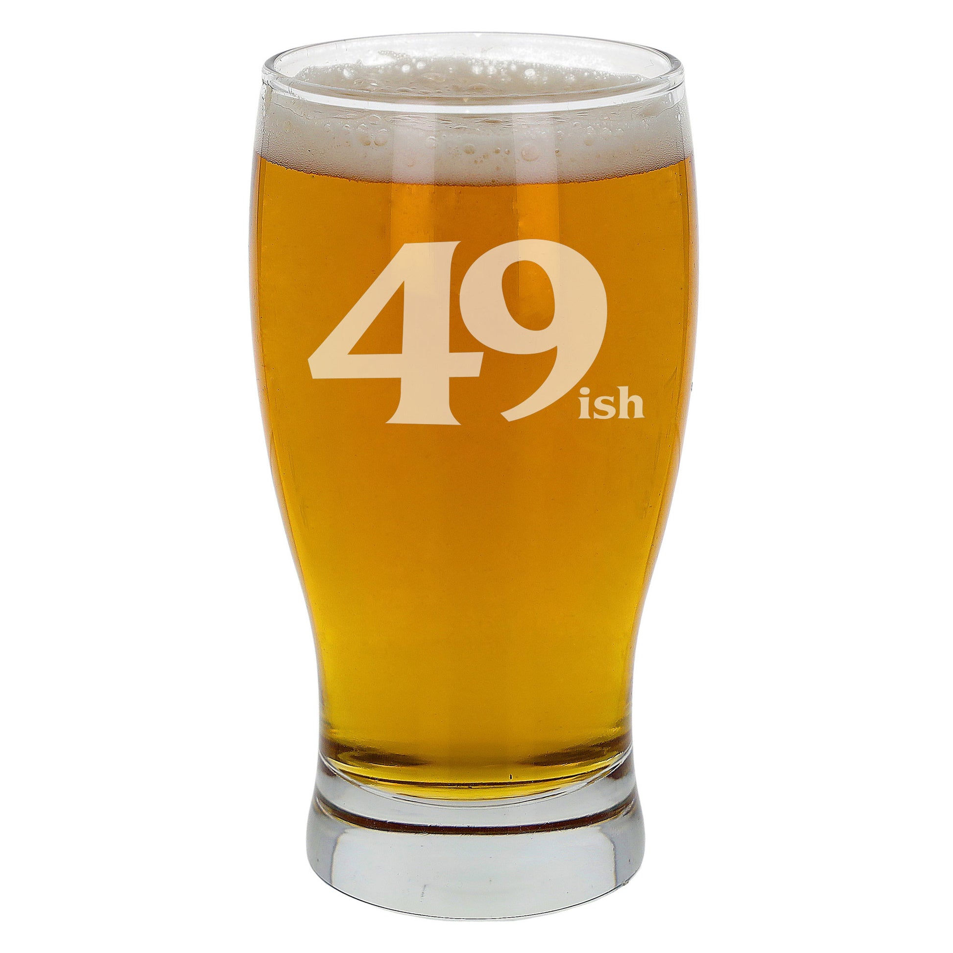 49ish Pint Glass and/or Coaster Set  - Always Looking Good -   
