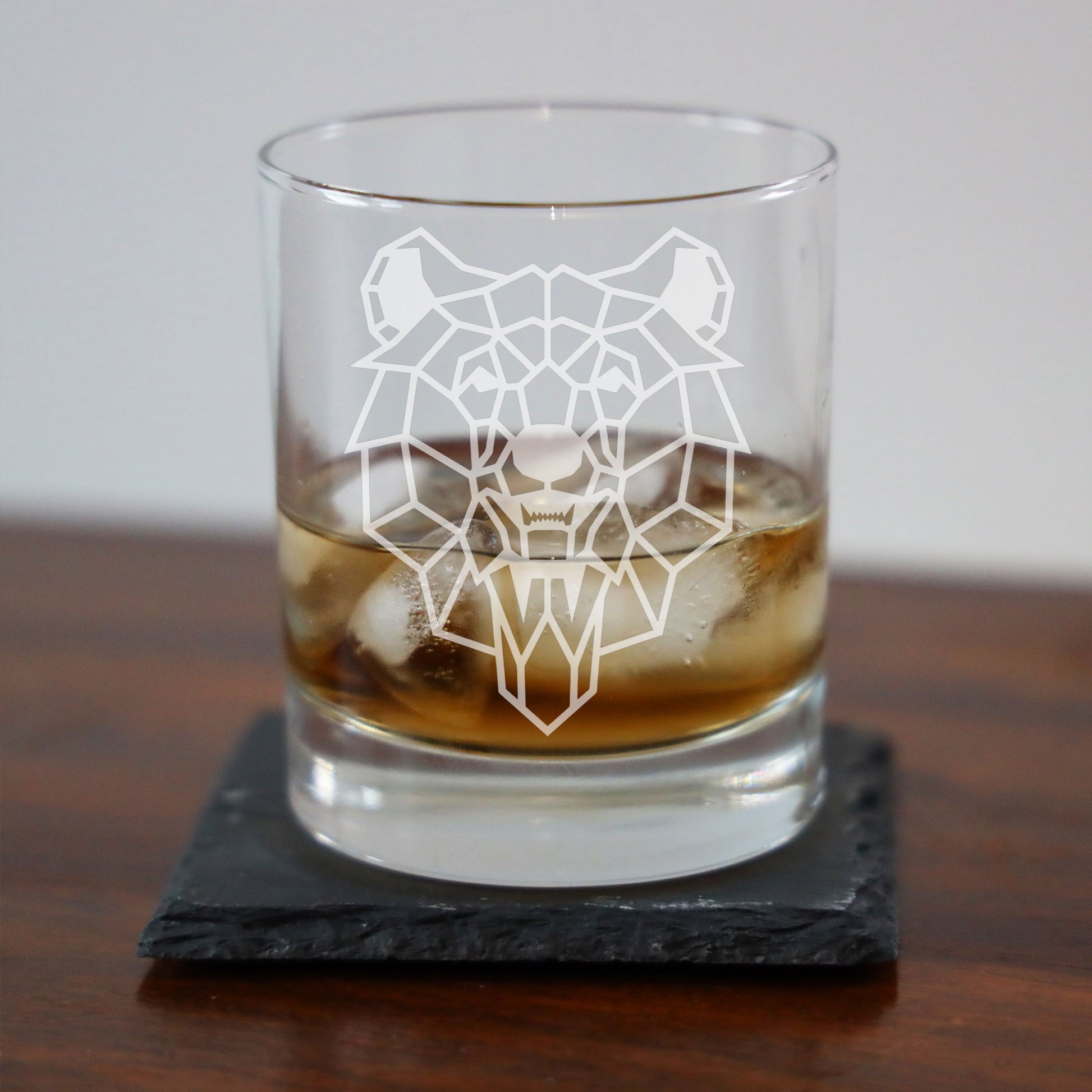 Bear Engraved Whisky Glass  - Always Looking Good -   