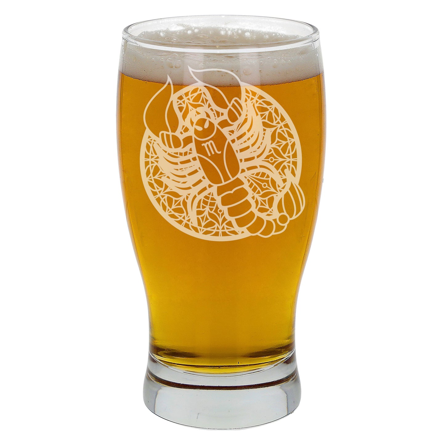 Starsign Zodiac Engraved Pint Glass and/or Coaster Birthday Gifts
