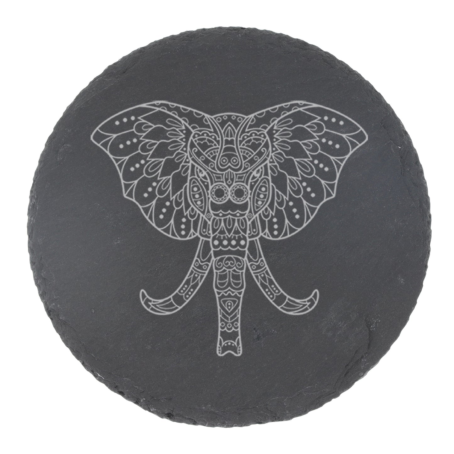 Elephant Mandala Engraved Beer Glass and/or Coaster Set  - Always Looking Good -   