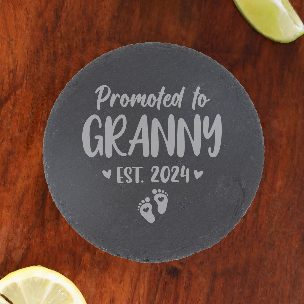 Pregnancy Announcement Gift “Promoted To......” Engraved Whisky Glass