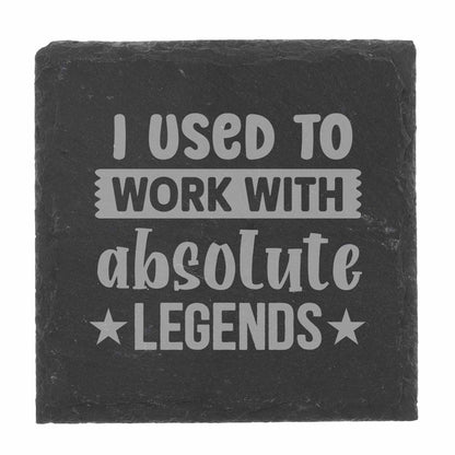 I Used to Work with Absolute Legends Glass Coffee Mug & Coaster Set
