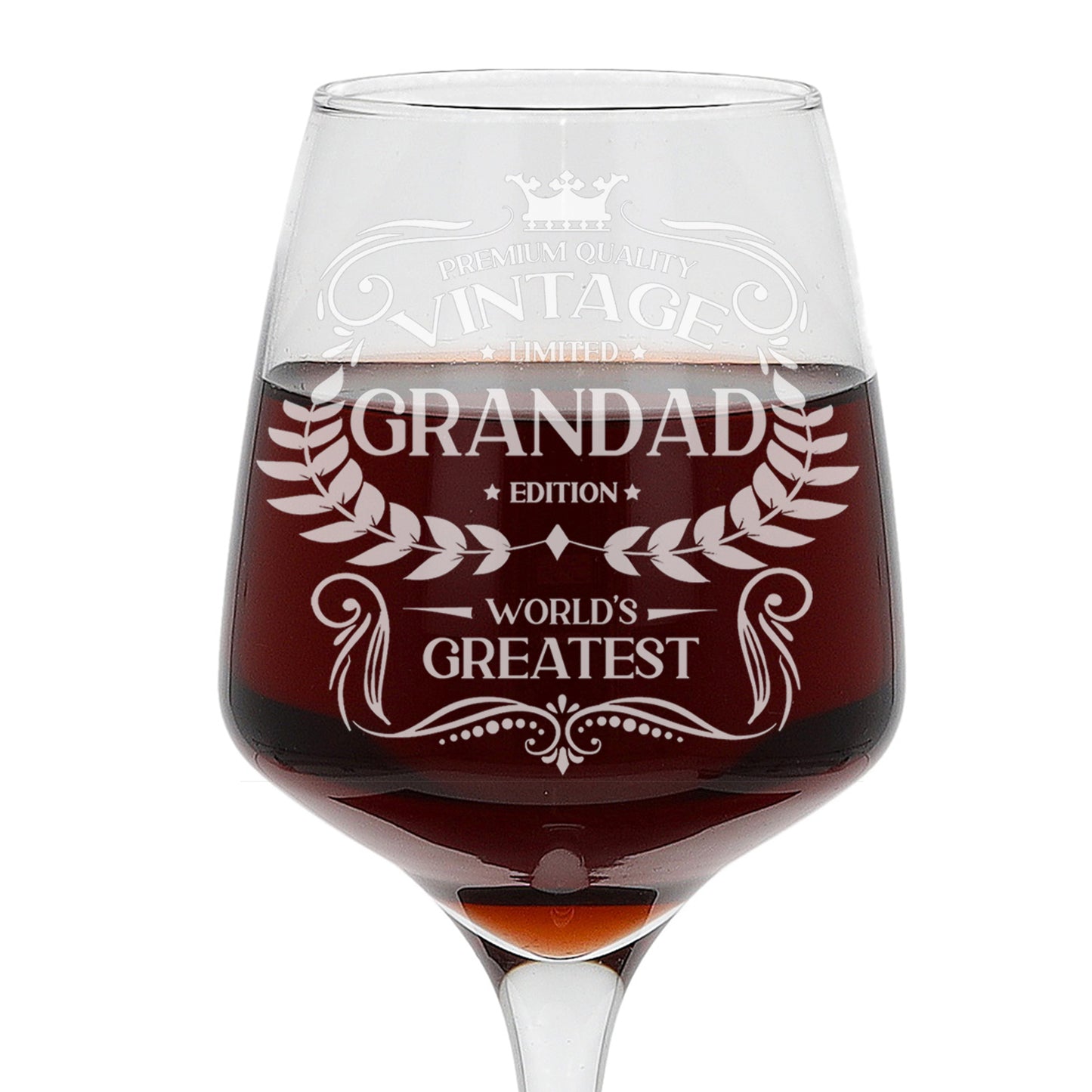 Vintage World's Greatest 'ANY RELATIVE' Engraved Wine Glass Gift