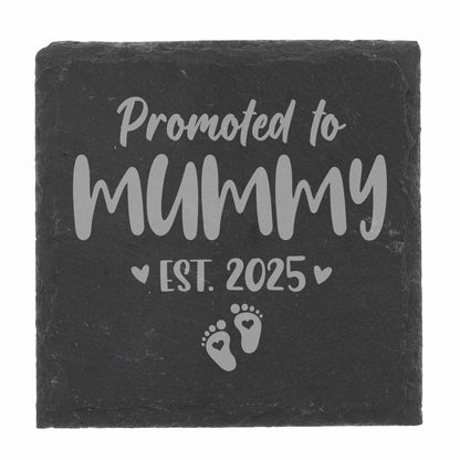 Baby Announcement Gift “Promoted To…” Engraved Pint Glass