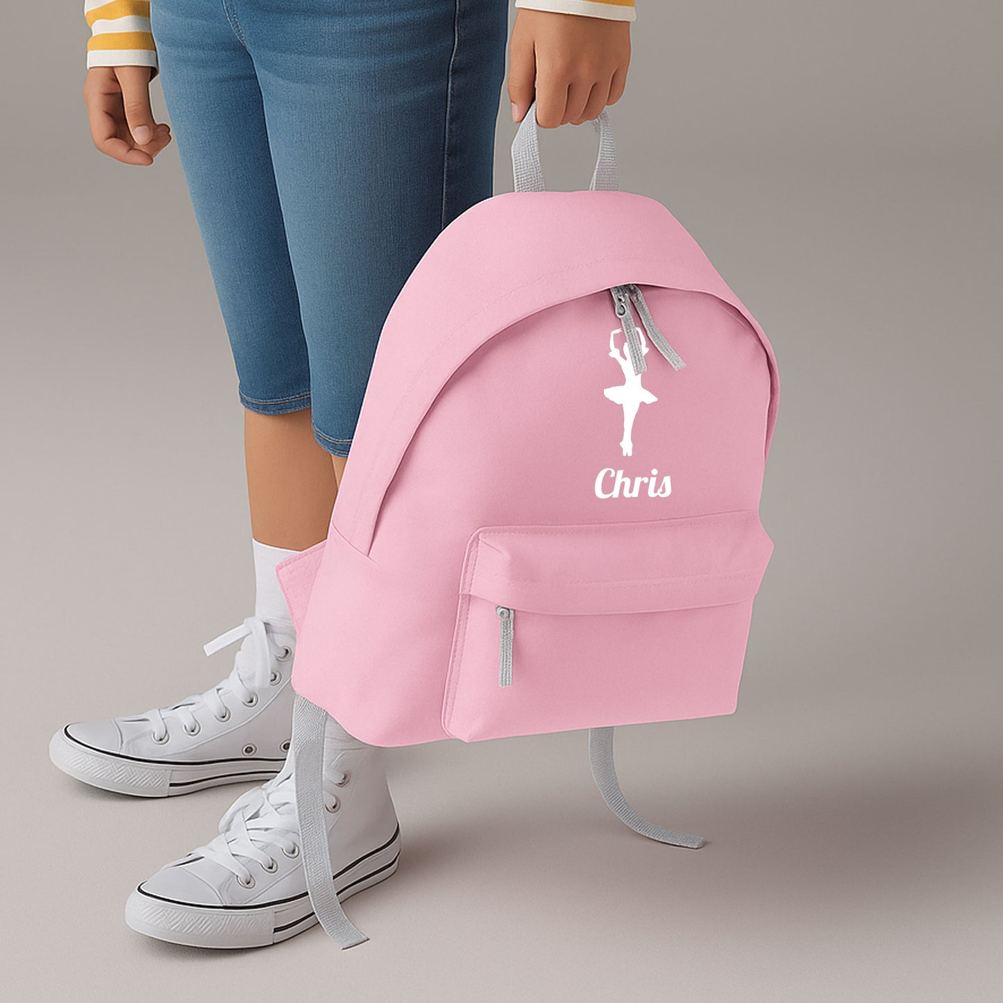 Personalised Ballerina Backpack, Dance Bag Rucksack with Name