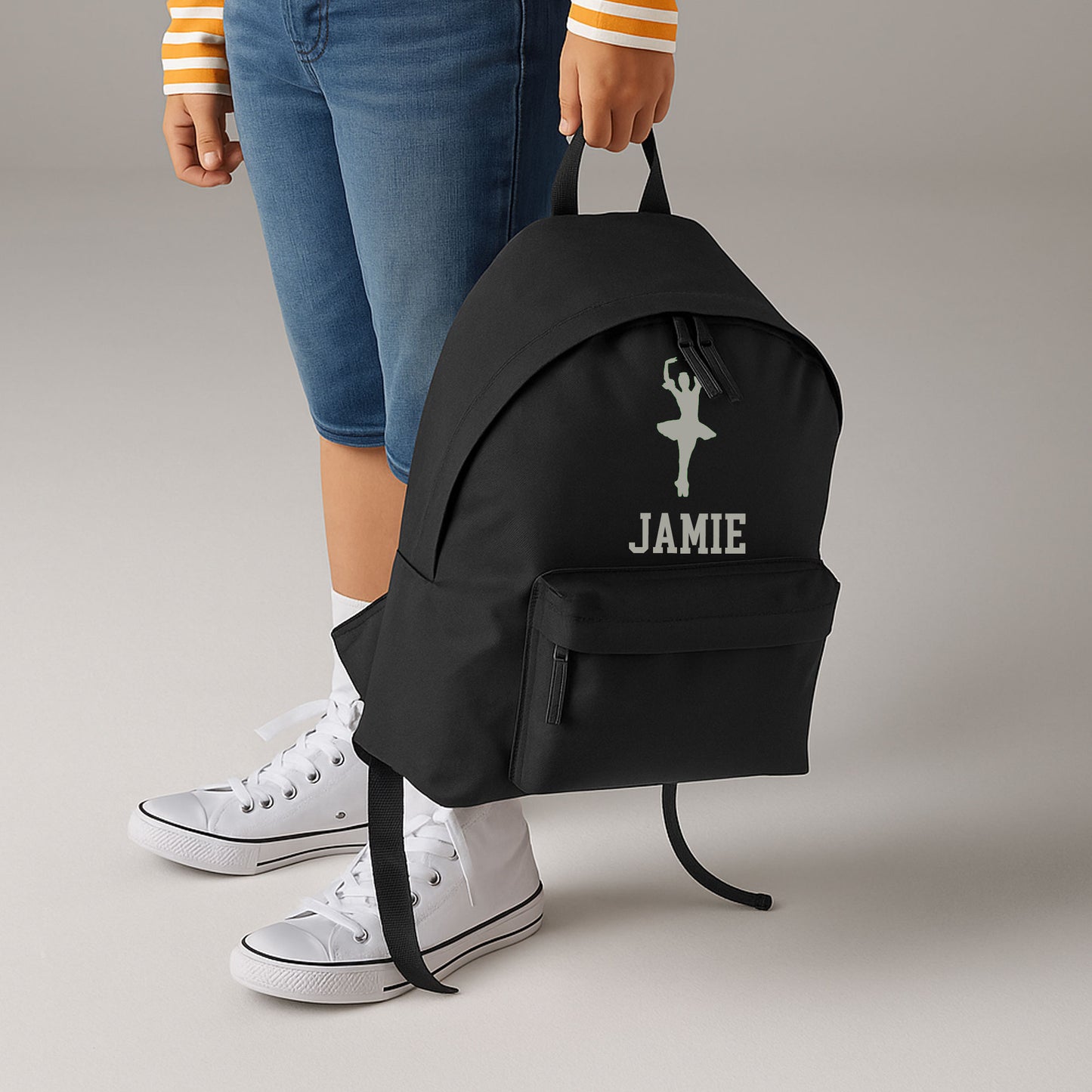 Personalised Ballerina Backpack, Dance Bag Rucksack with Name