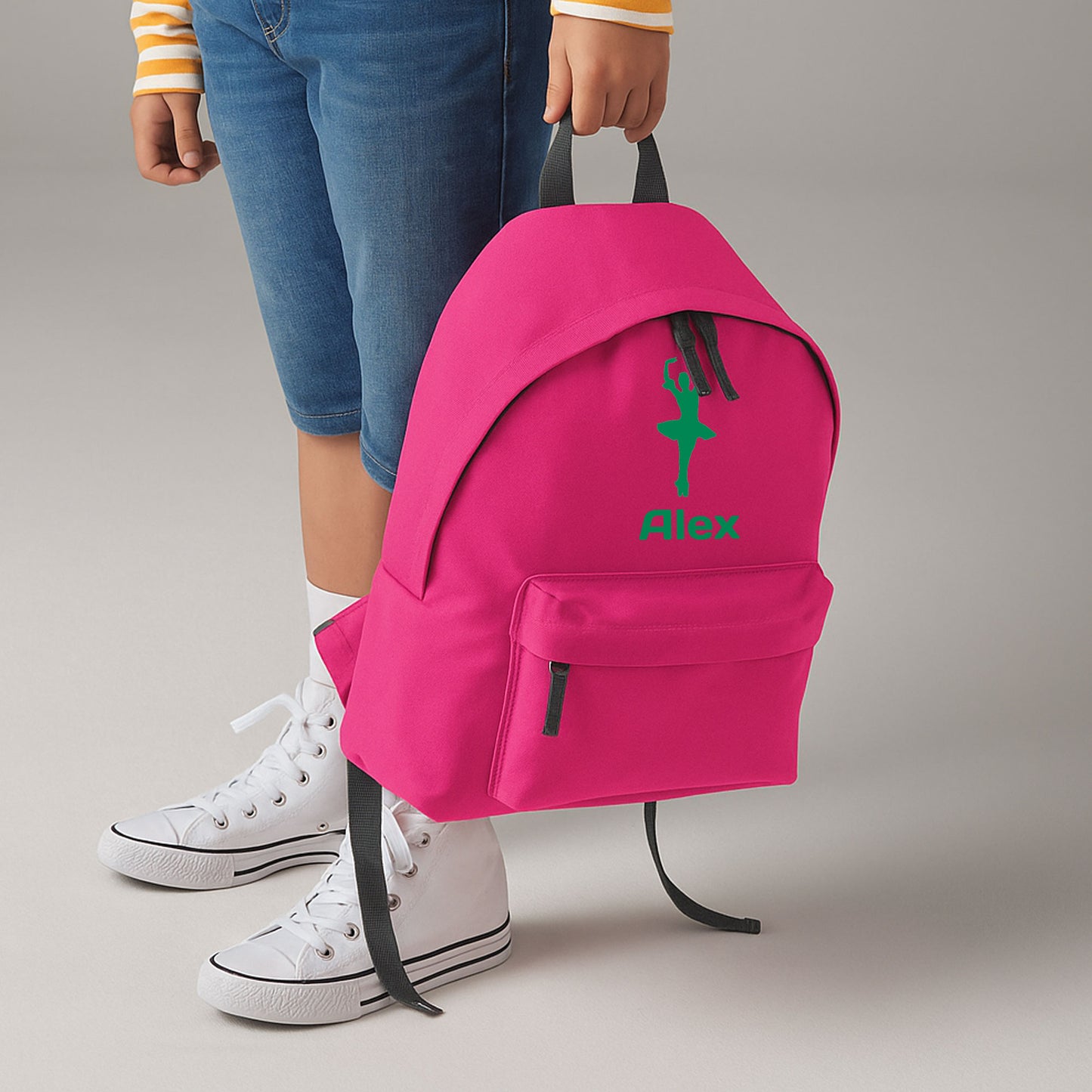 Personalised Ballerina Backpack, Dance Bag Rucksack with Name