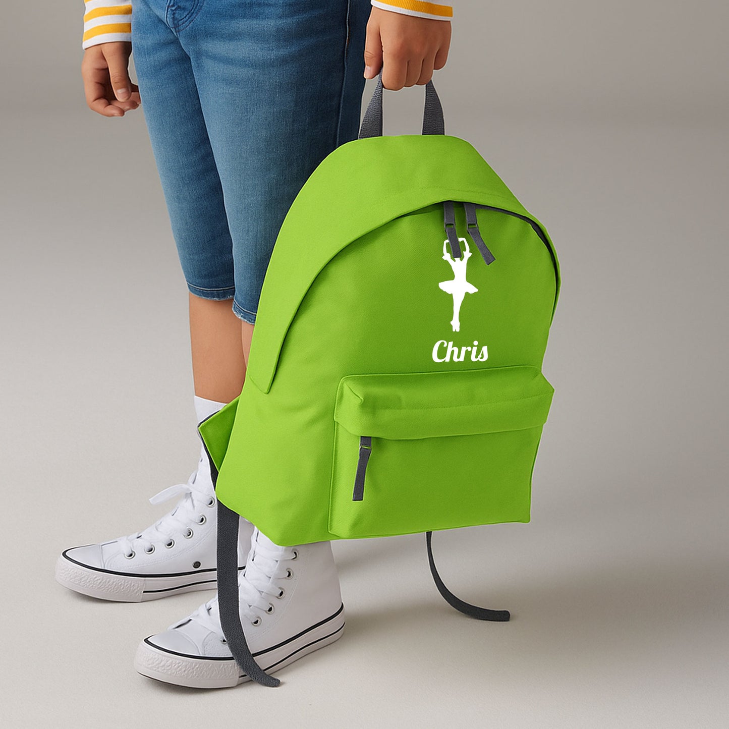 Personalised Ballerina Backpack, Dance Bag Rucksack with Name