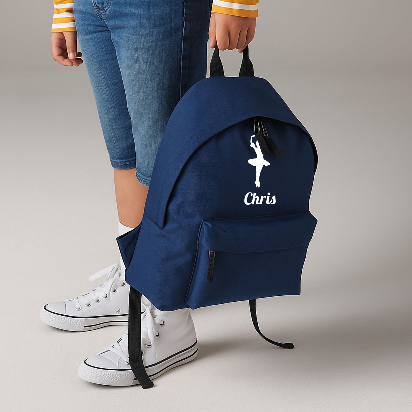 Personalised Ballerina Backpack, Dance Bag Rucksack with Name