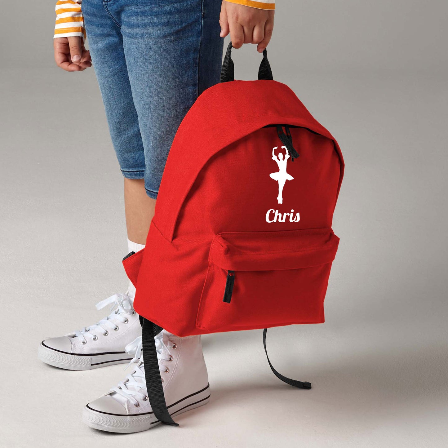 Personalised Ballerina Backpack, Dance Bag Rucksack with Name