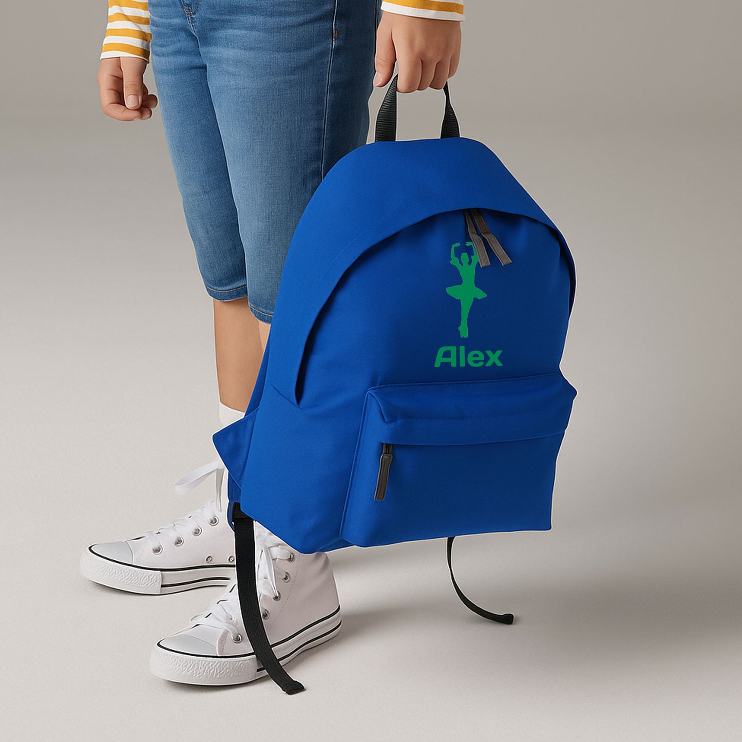 Personalised Ballerina Backpack, Dance Bag Rucksack with Name