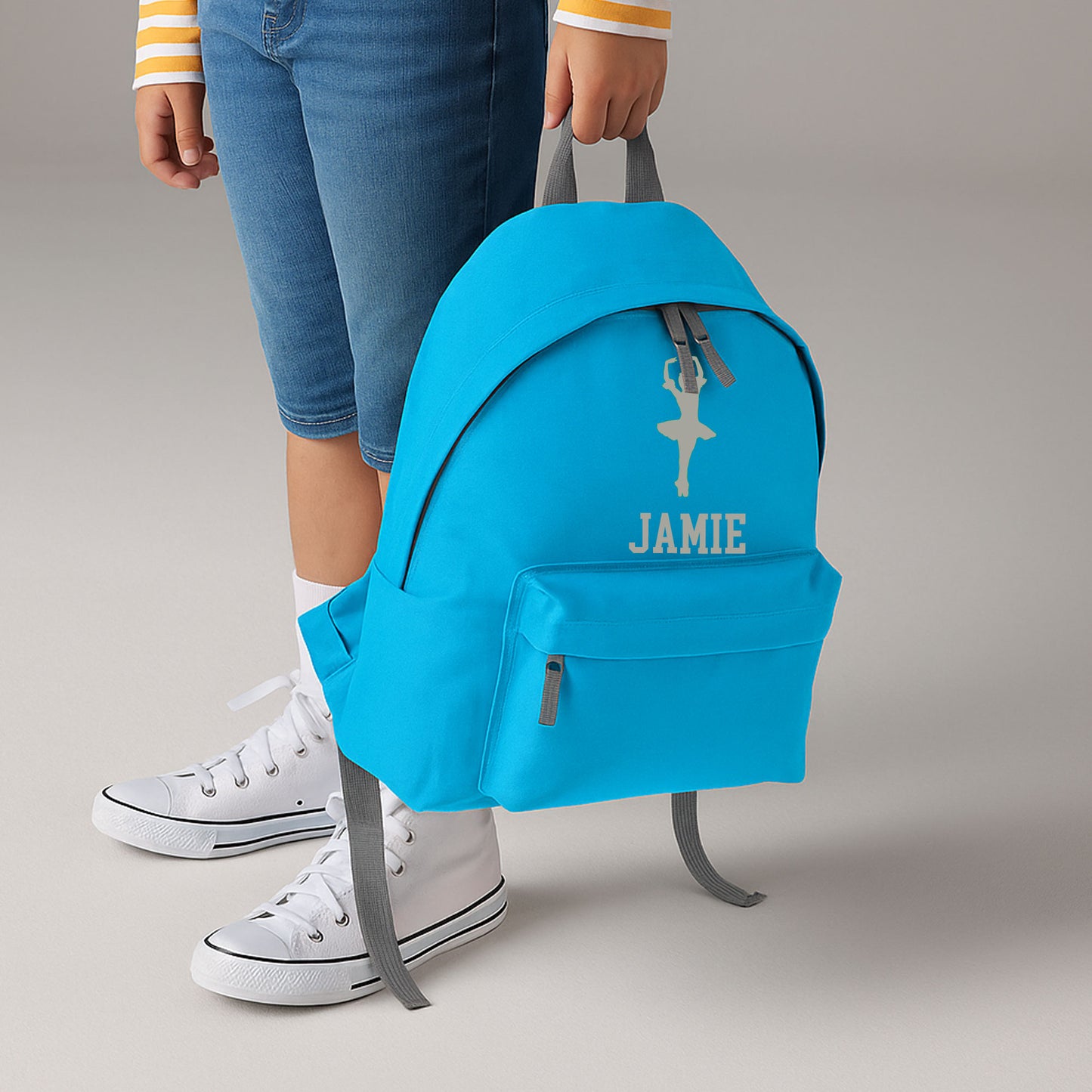 Personalised Ballerina Backpack, Dance Bag Rucksack with Name