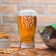 Cheetah engraved pint beer glasses  - Always Looking Good -   