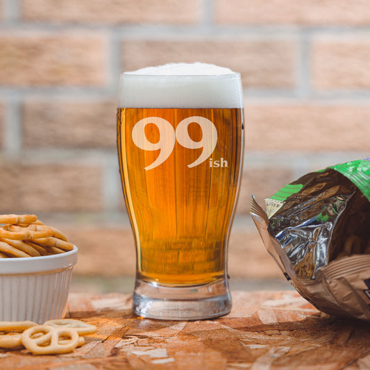 99ish Pint Glass and/or Coaster Set  - Always Looking Good -   