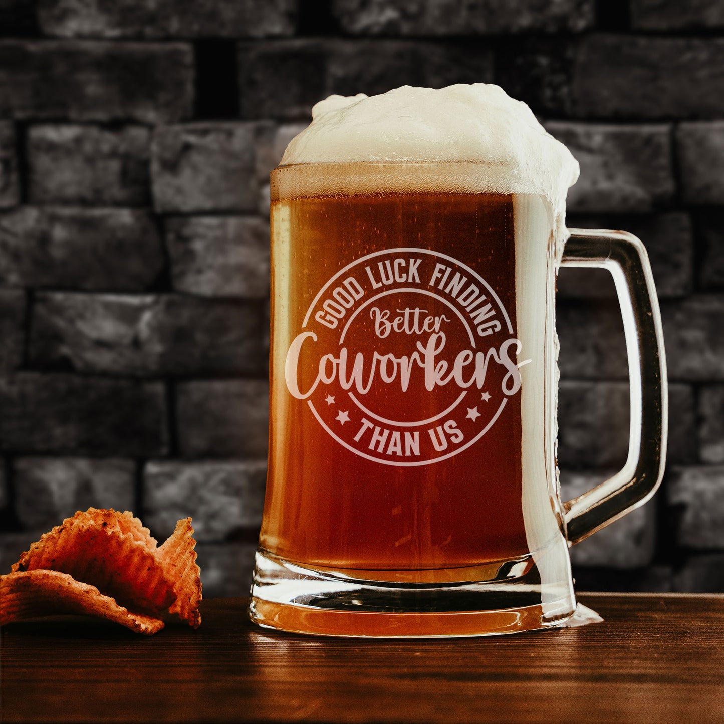 Better Coworker Engraved Beer Tankard Glass – Leaving Gift for Colleagues