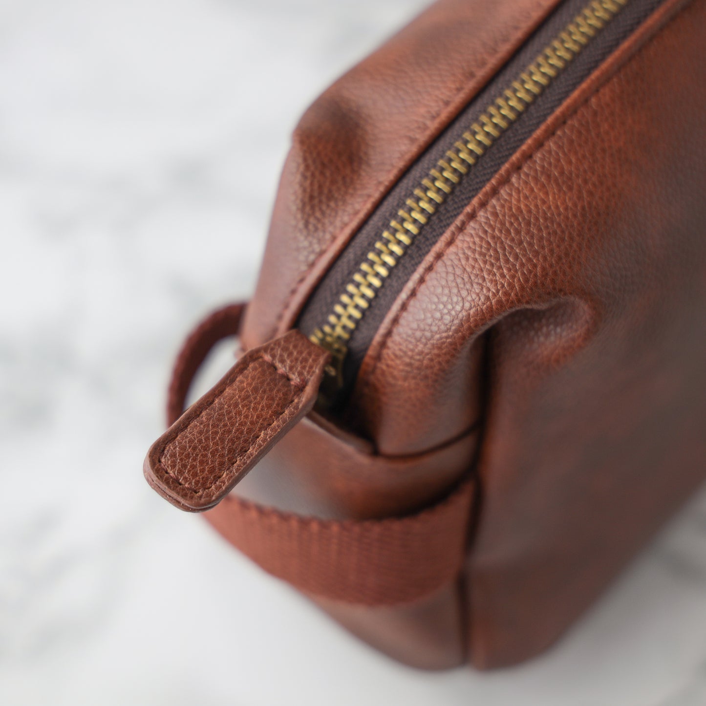 Personalised Men's Leather Toiletry Bag Gift  - Always Looking Good -   