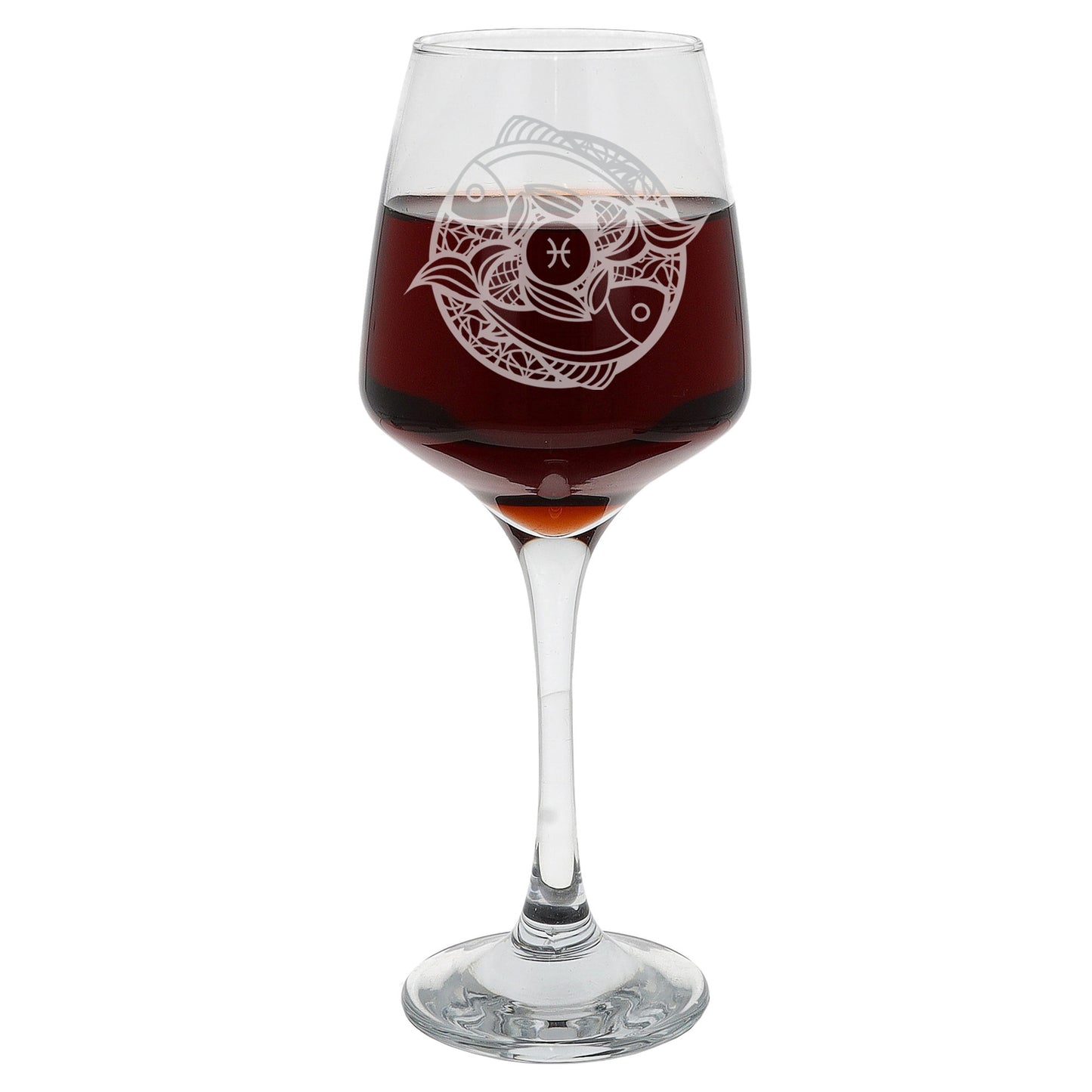 Pisces Zodiac Engraved Wine Glass  - Always Looking Good -   