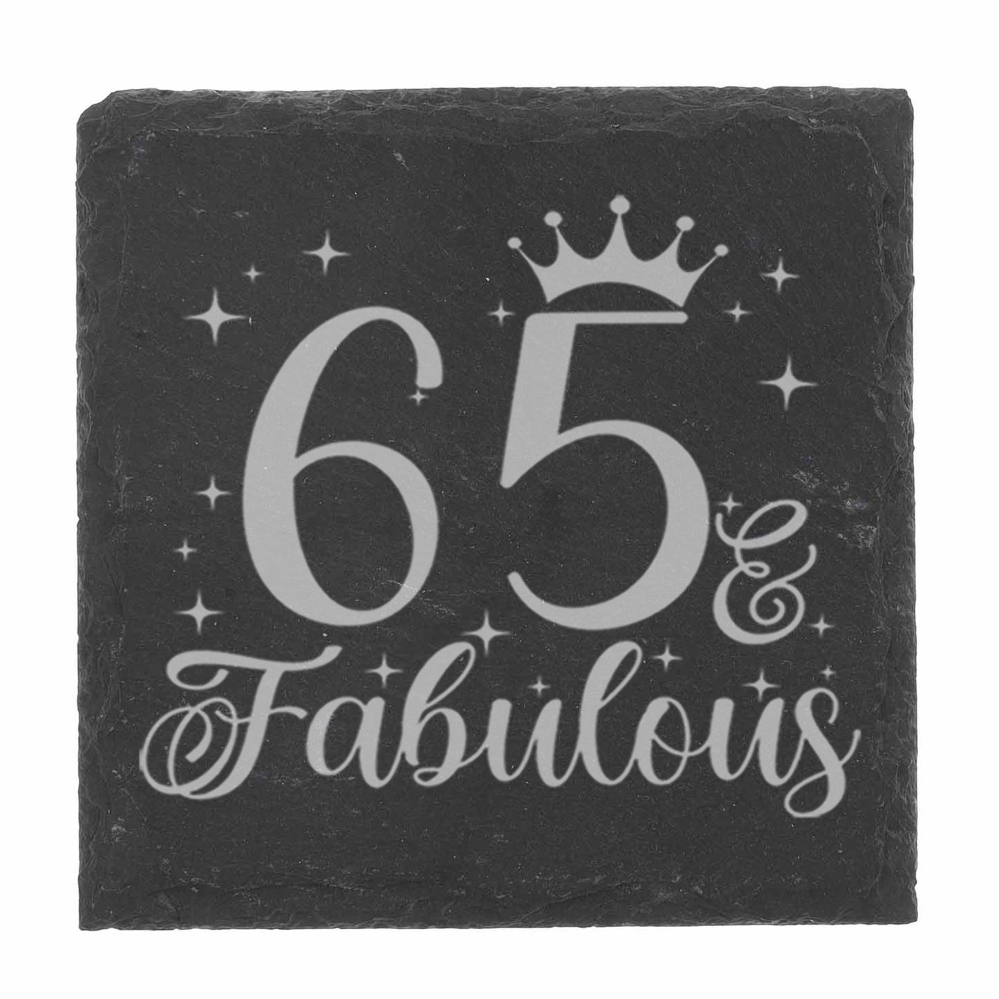 AGE & Fabulous - Milestone Birthday Gift Gin Glass and/or Coaster Set
