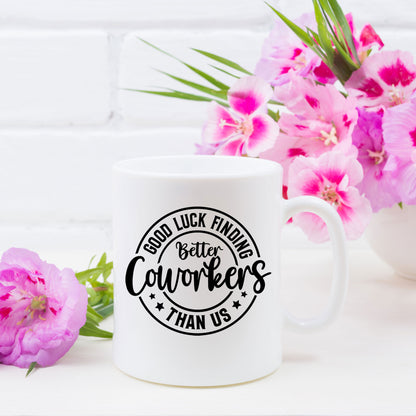 Better Coworker Ceramic Mug & Coaster Gift Set – Funny Leaving & Good Luck Present