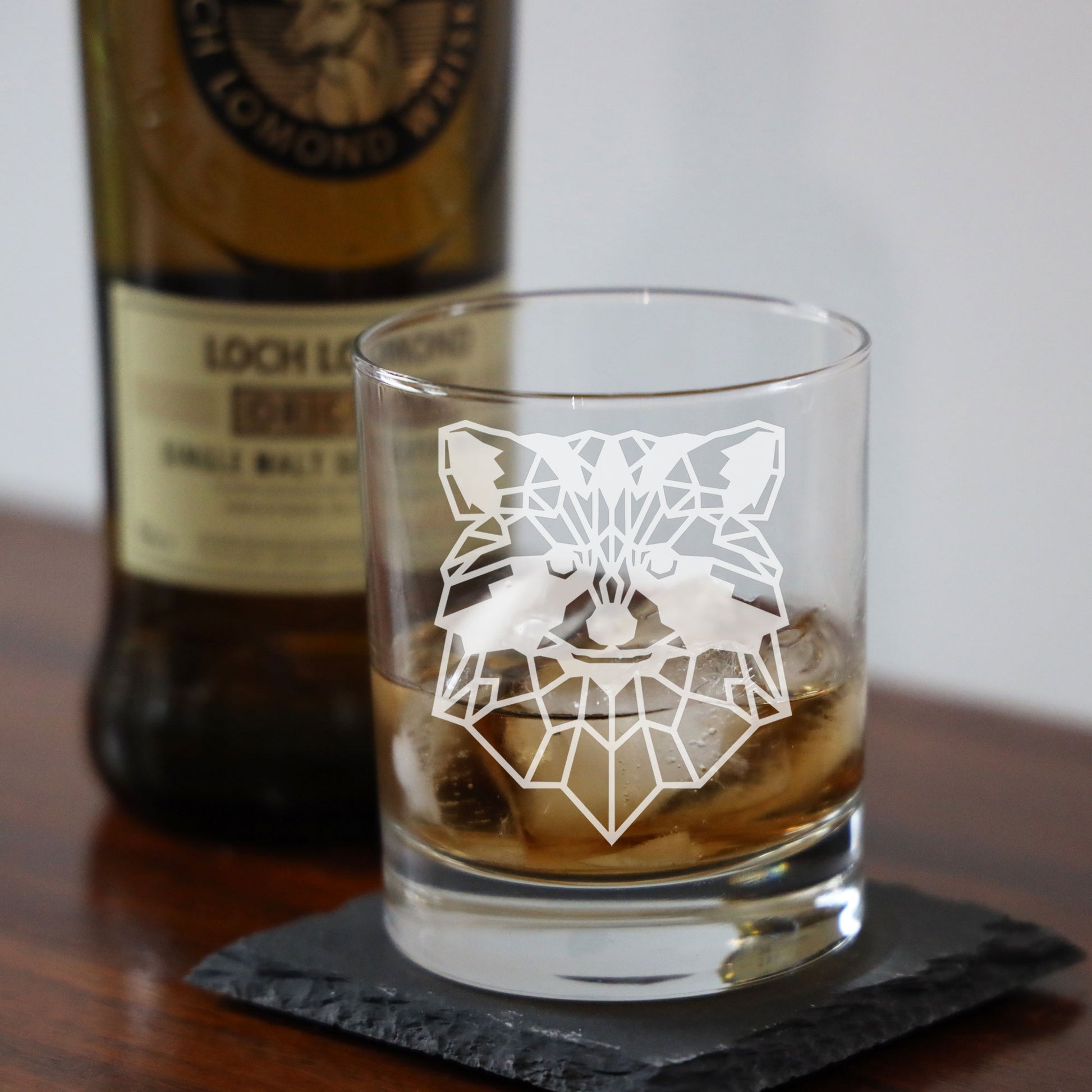 Racoon Engraved Whisky Glass  - Always Looking Good -   