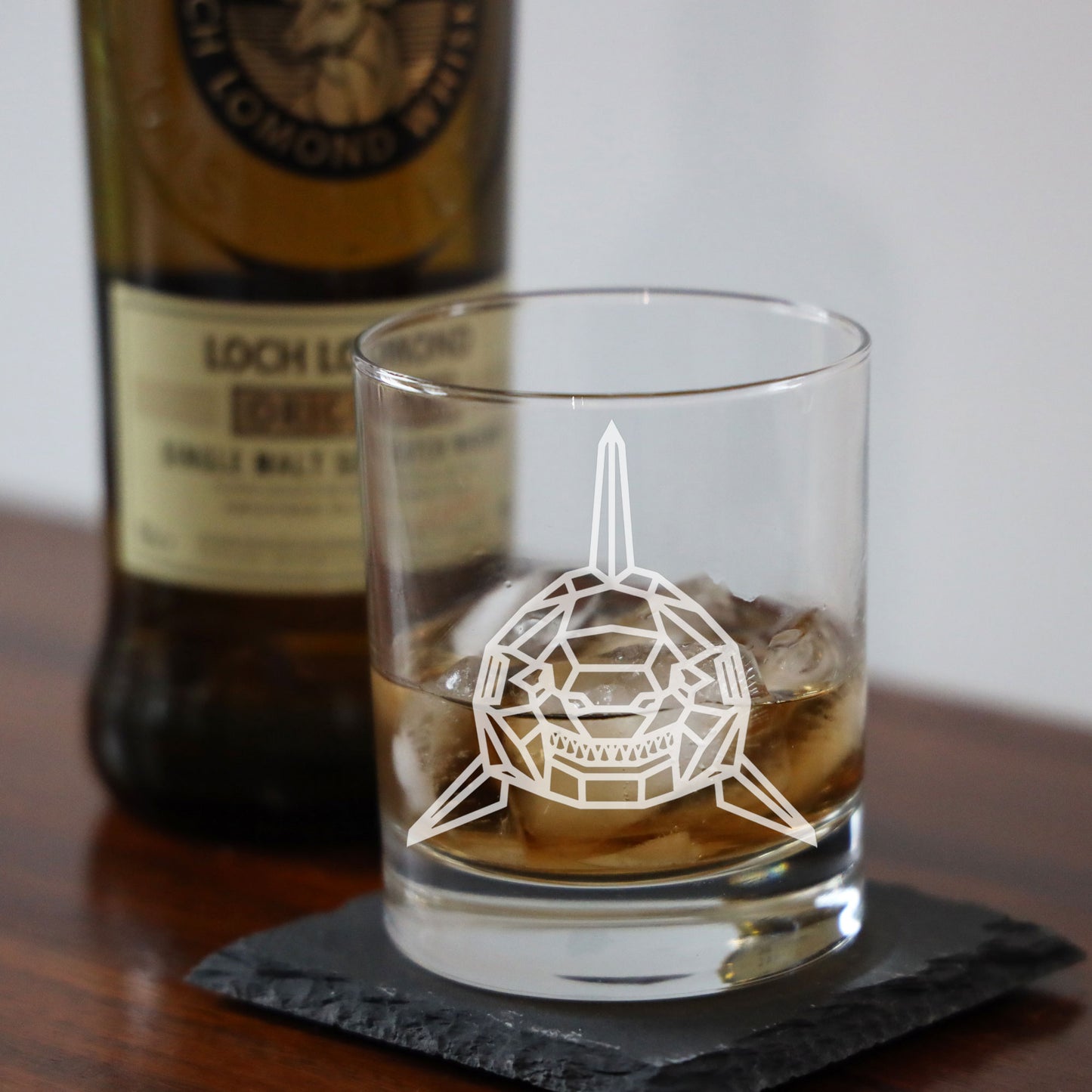 Shark Engraved Whisky Glass  - Always Looking Good -   