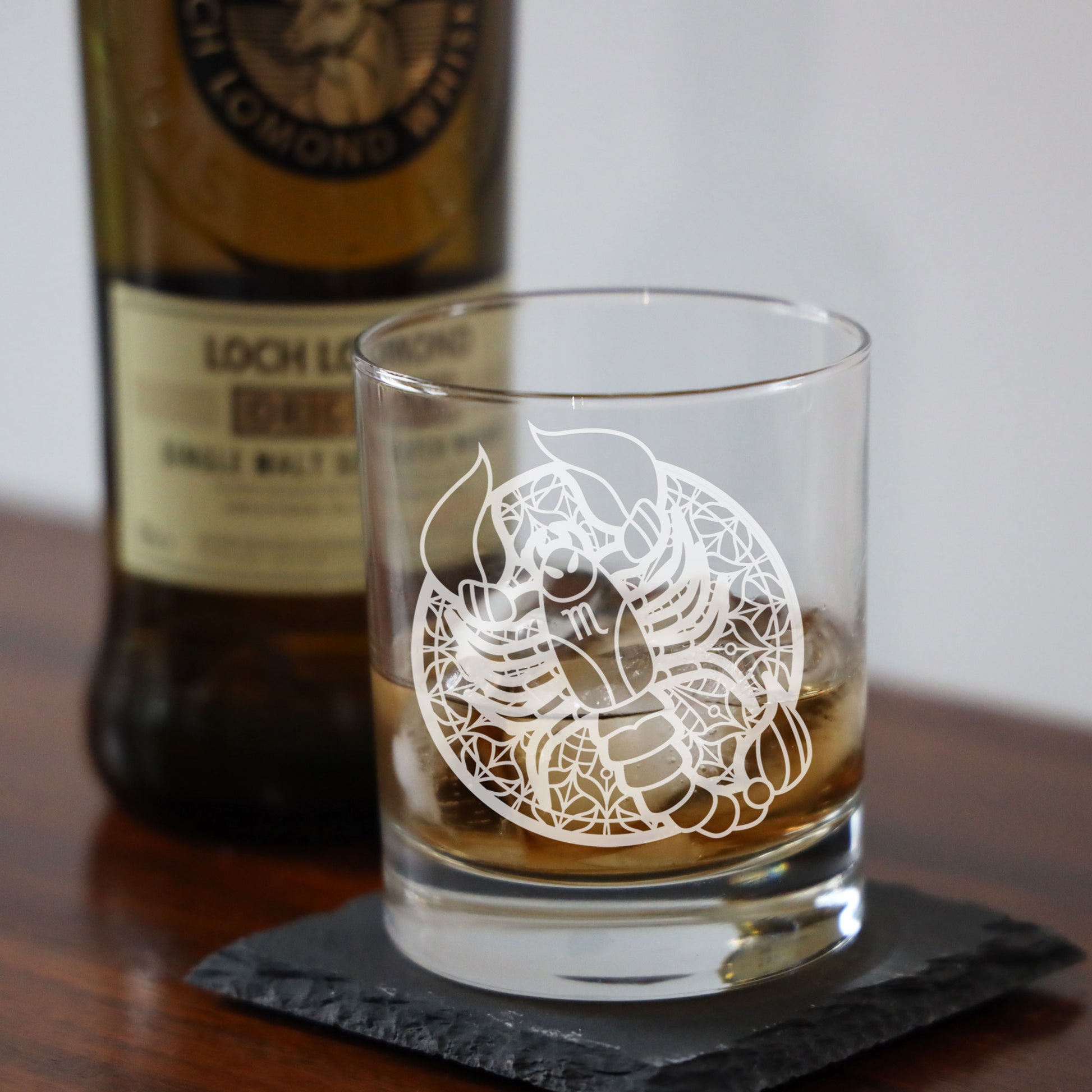 Scorpio Engraved Whisky Glass  - Always Looking Good -   