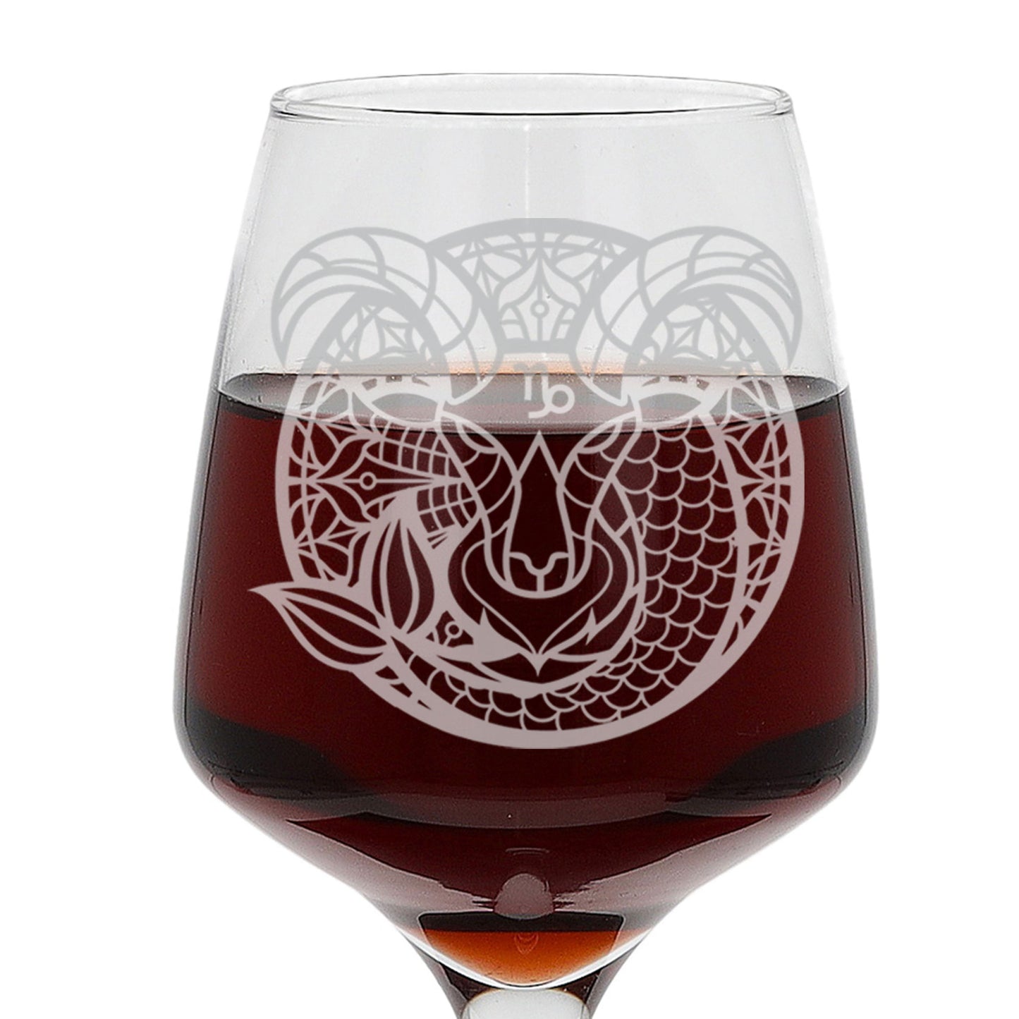 Capricorn Zodiac Engraved Wine Glass  - Always Looking Good -   