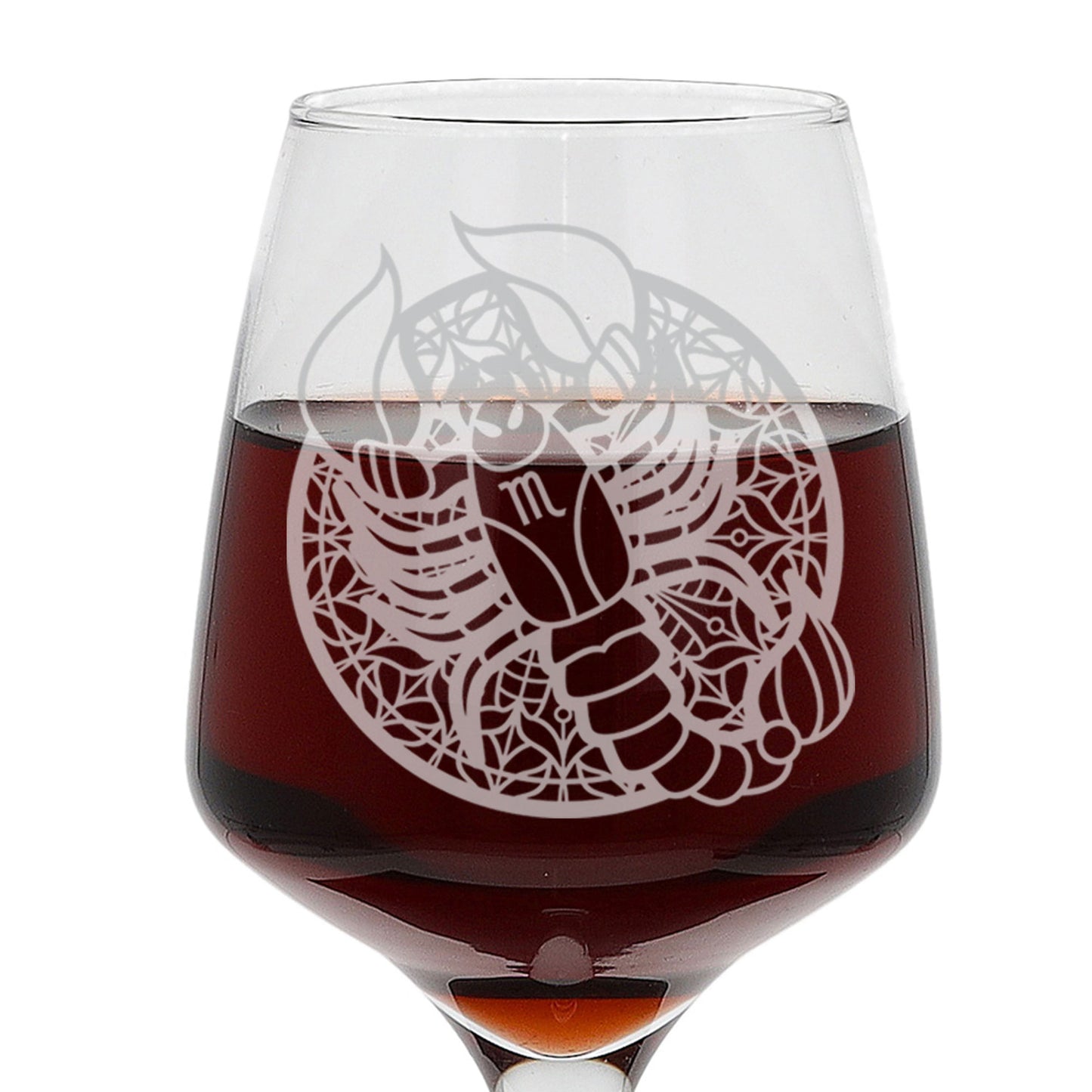 Scorpio Zodiac Engraved Wine Glass  - Always Looking Good -   