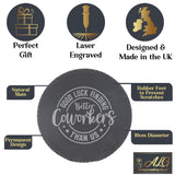 “Better Coworker” Engraved Whisky Glass & Coaster – Coworker Gift
