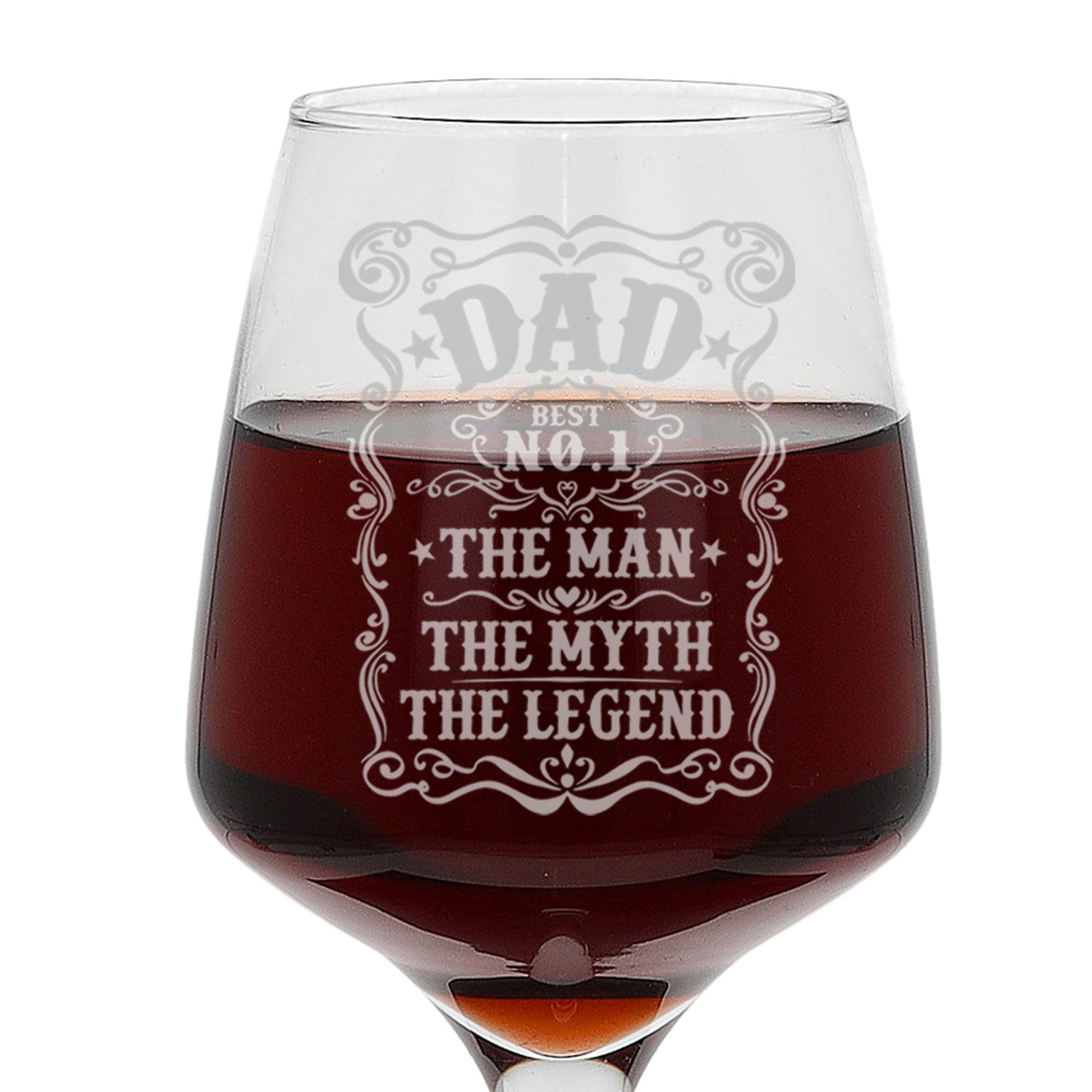 Dad The Man The Myth The Legend Engraved Wine Glass and/or Coaster Set  - Always Looking Good -   