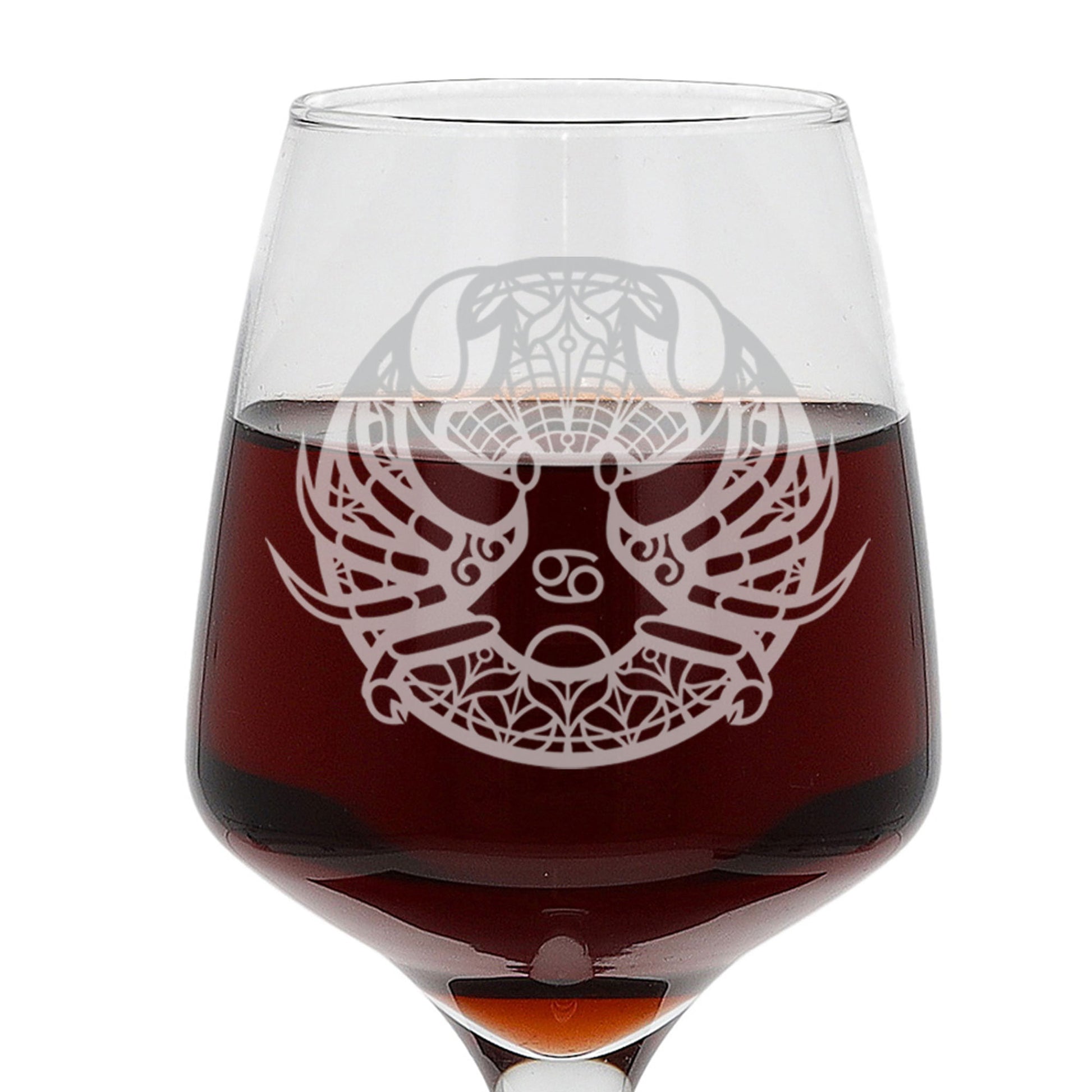 Cancer Zodiac Engraved Wine Glass  - Always Looking Good -   