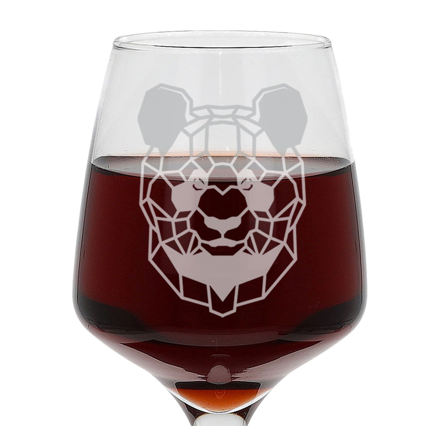 Panda Engraved Wine Glass  - Always Looking Good -   