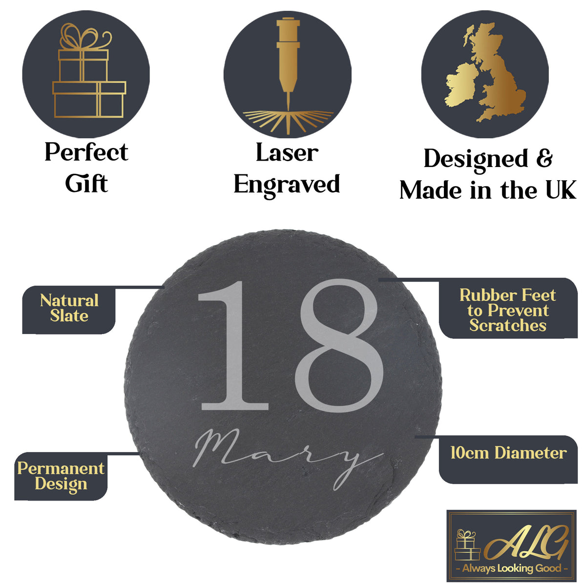 Personalised Whisky Glass with Name & Age – Birthday Gift for Him