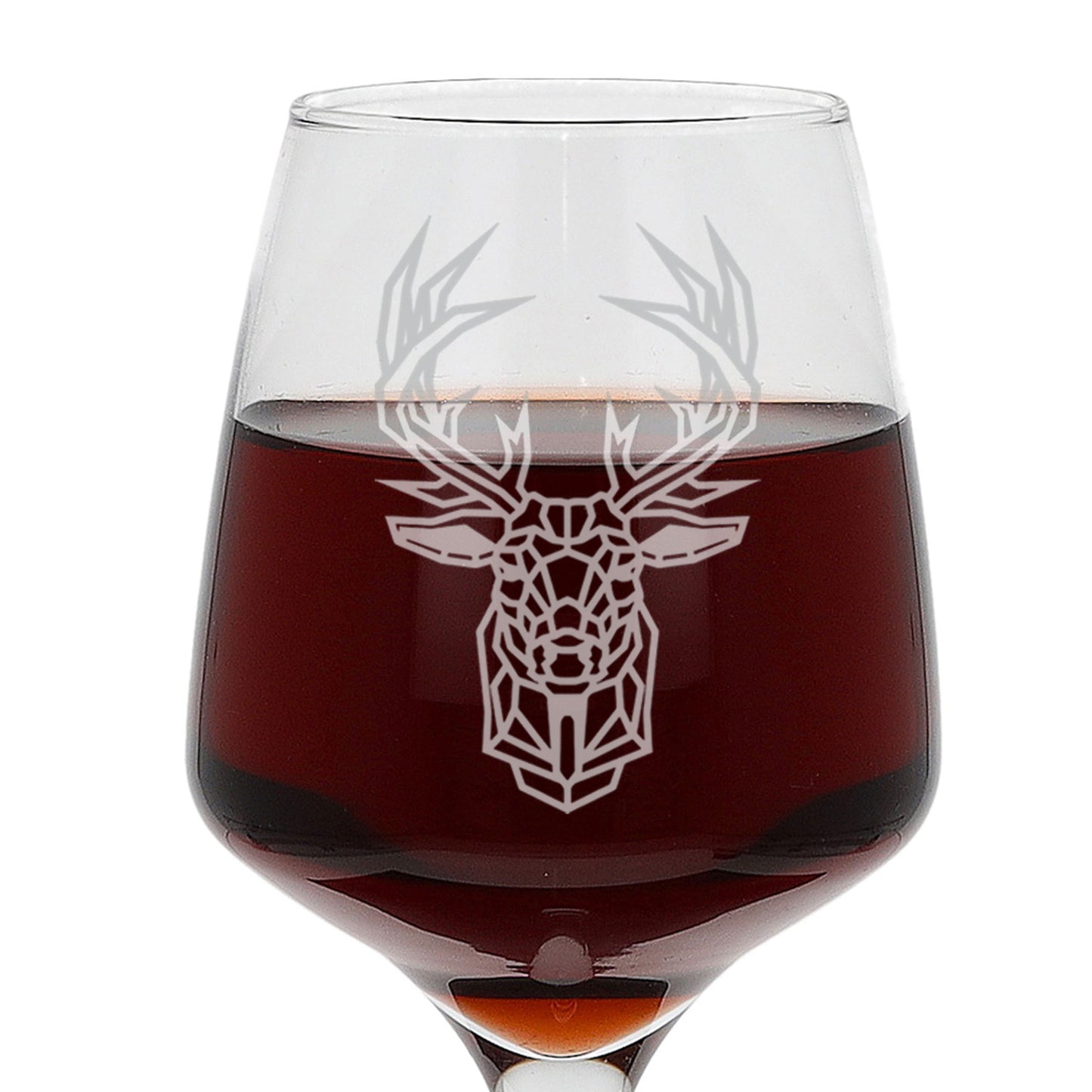 Stag Engraved Wine Glass  - Always Looking Good -   