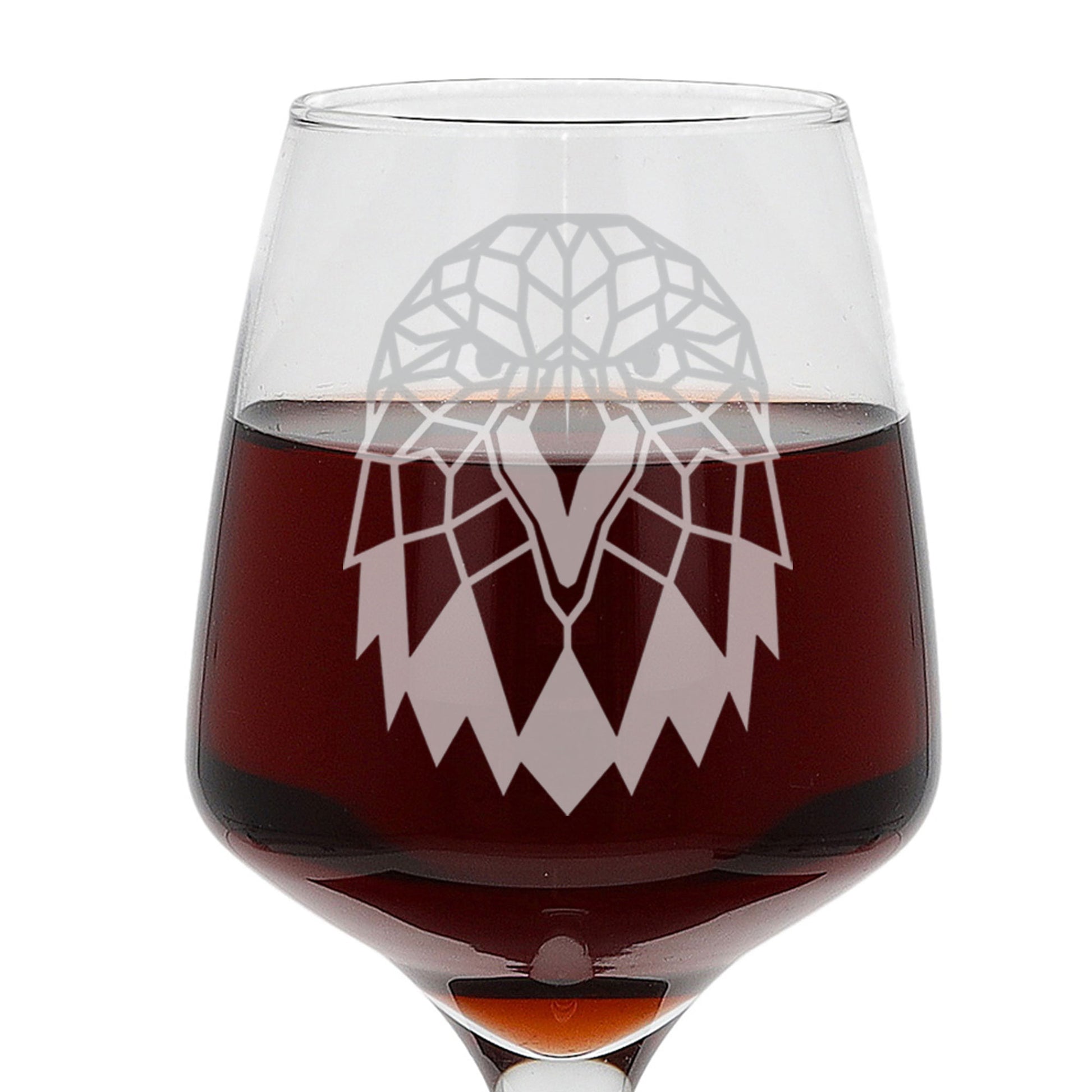 Eagle Engraved Wine Glass  - Always Looking Good -   