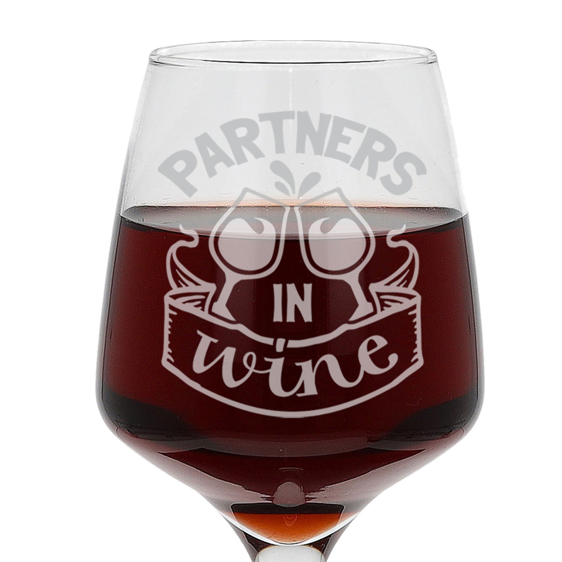 Partners In Wine Engraved Wine Glass and/or Coaster Set  - Always Looking Good -   
