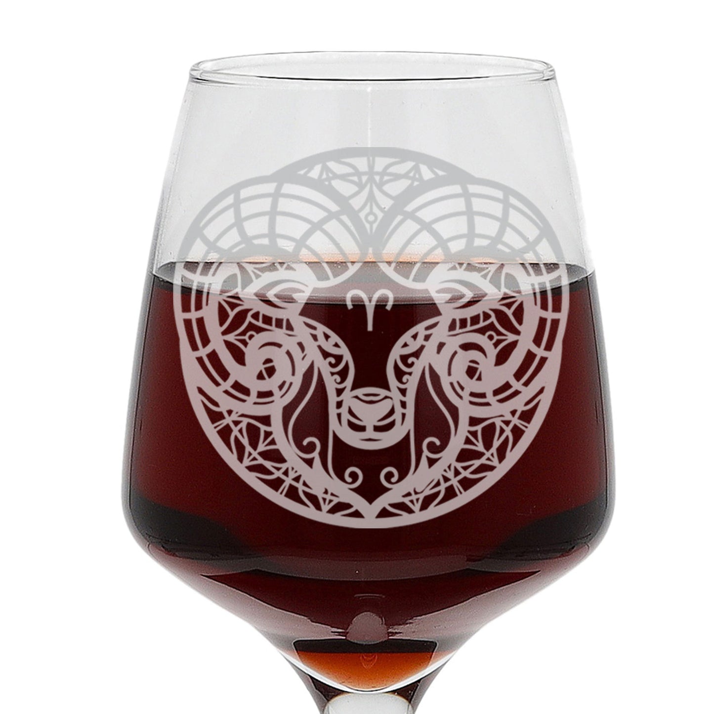 Aries Zodiac Engraved Wine Glass  - Always Looking Good -   