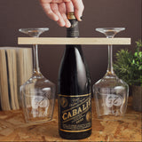 Wine Glass Gift Set For Wedding Anniversary, Engraved Any Year