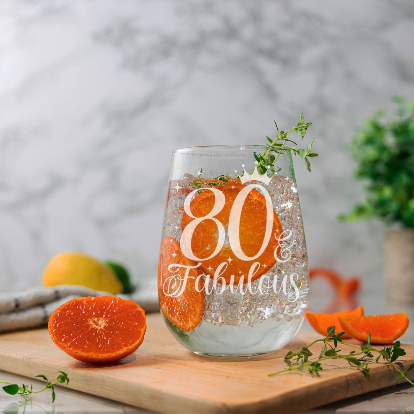 AGE & Fabulous - Milestone Birthday Gift Gin Glass and/or Coaster Set