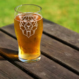 Cheetah engraved pint beer glasses  - Always Looking Good -   