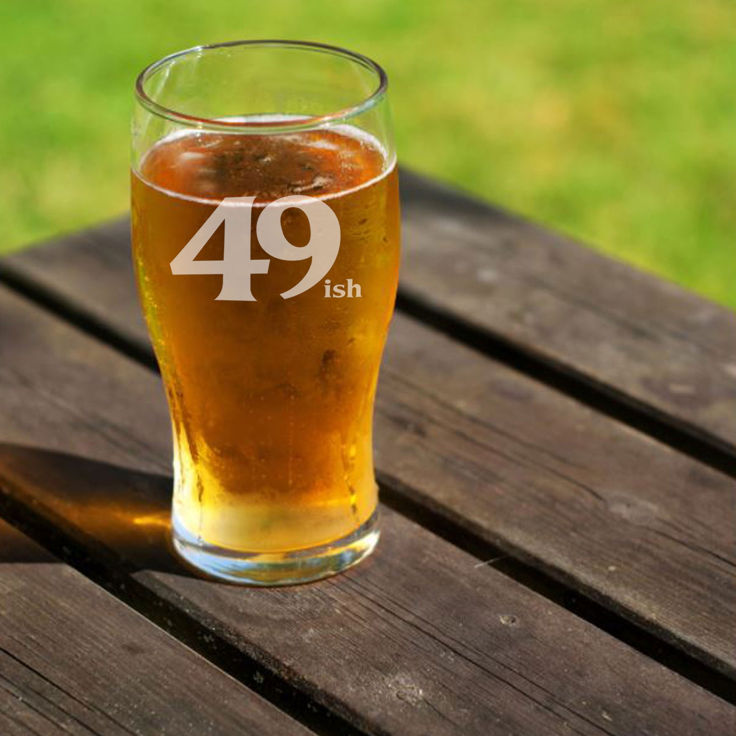 49ish Pint Glass and/or Coaster Set  - Always Looking Good -   