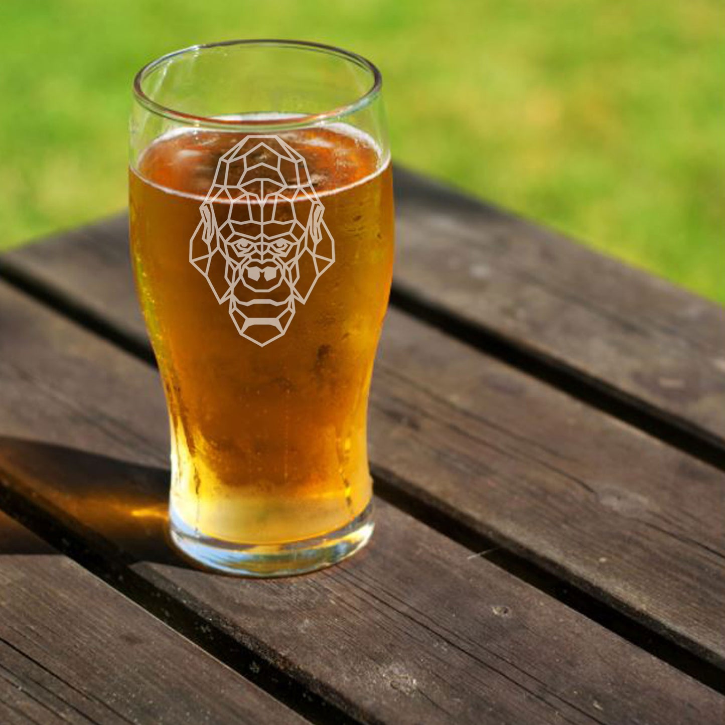 Gorilla Engraved Beer Pint Glass  - Always Looking Good -   