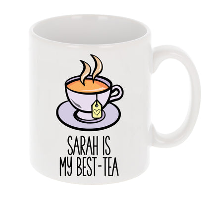 “Best-Tea” Engraved Personalised Birthday Mug For Besties