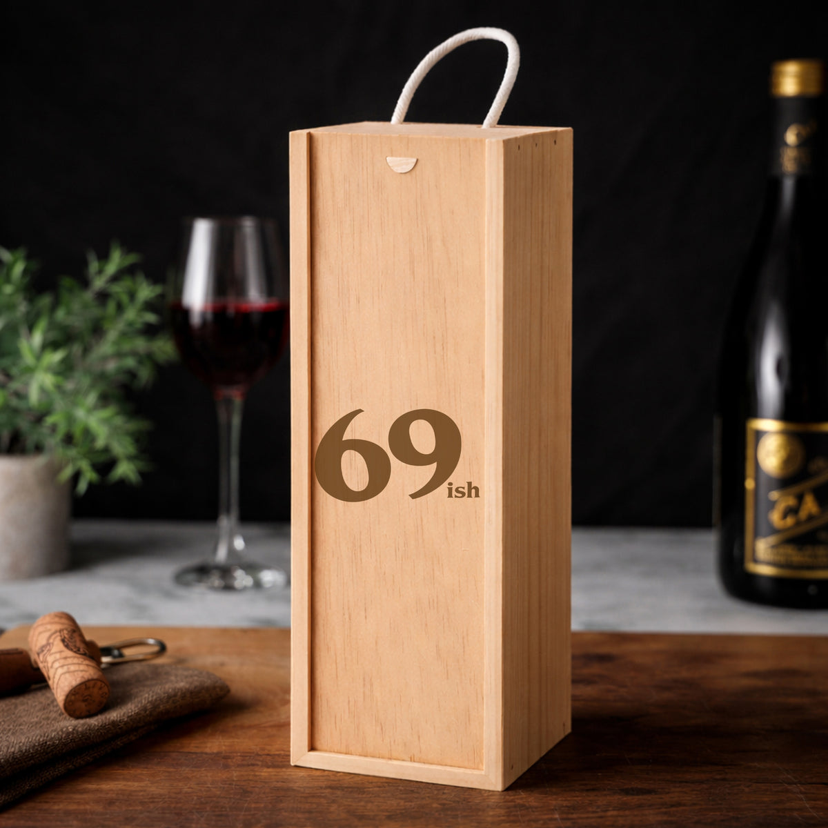 Wooden Bottle Box