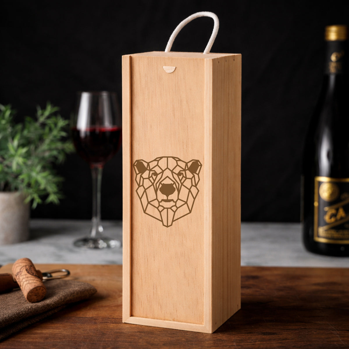 Wooden Bottle Box